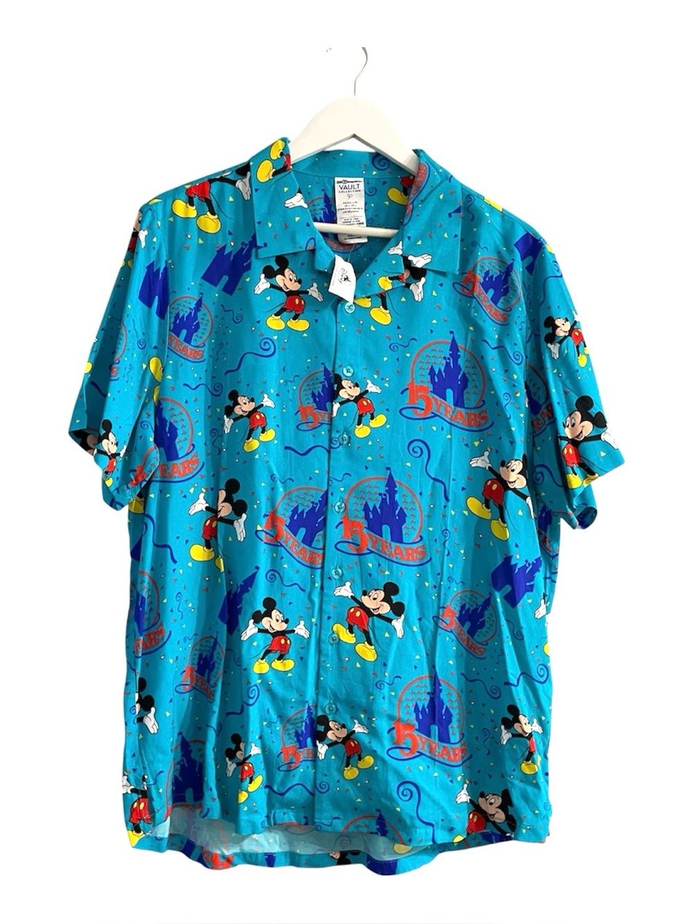 Walt Disney World Vault Collection 50  Button-Down shirt Mickey Mouse size L